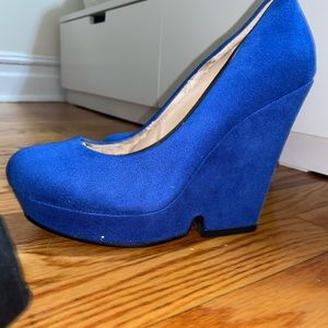 Blue heels